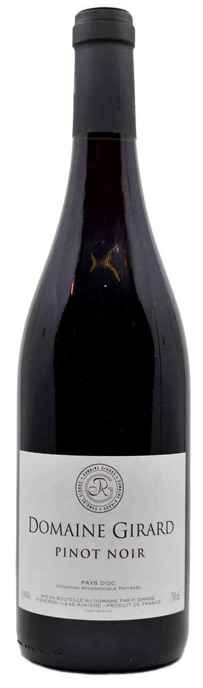 Domaine Girard Pays d'Oc Pinot Noir 2022  Front Bottle Shot
