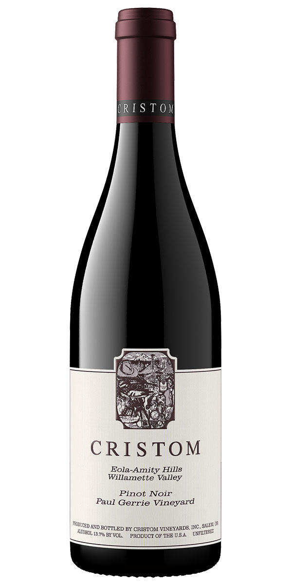Cristom Paul Gerrie Vineyard Pinot Noir 2021  Front Bottle Shot