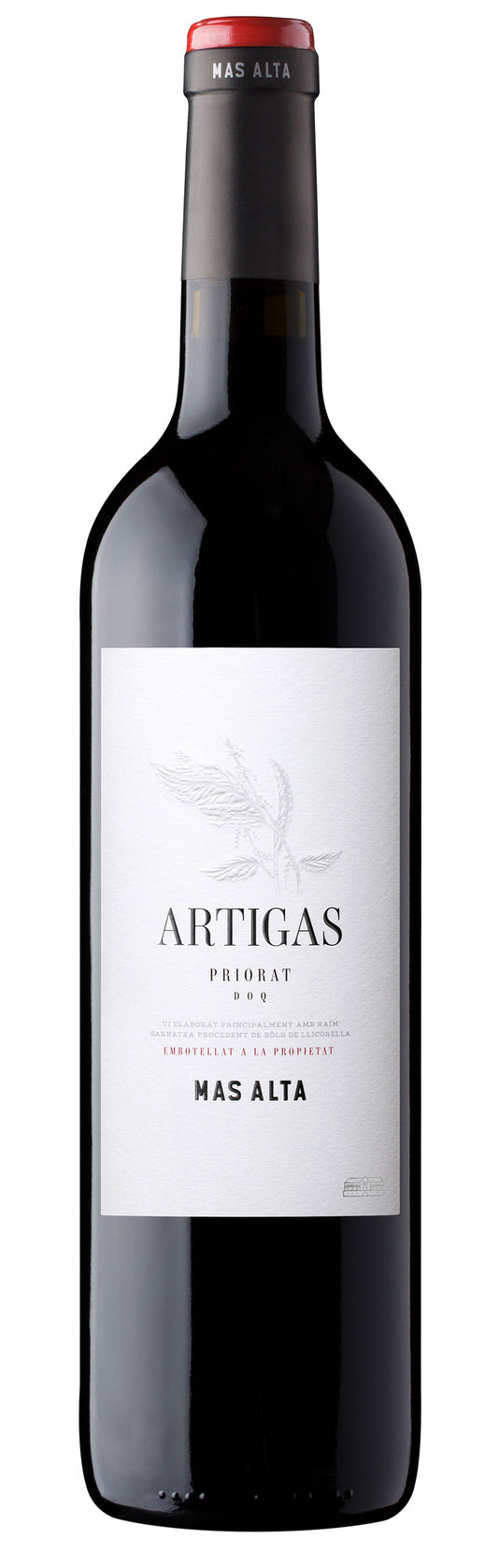 Bodegas Mas Alta Artigas Priorat 2020  Front Bottle Shot