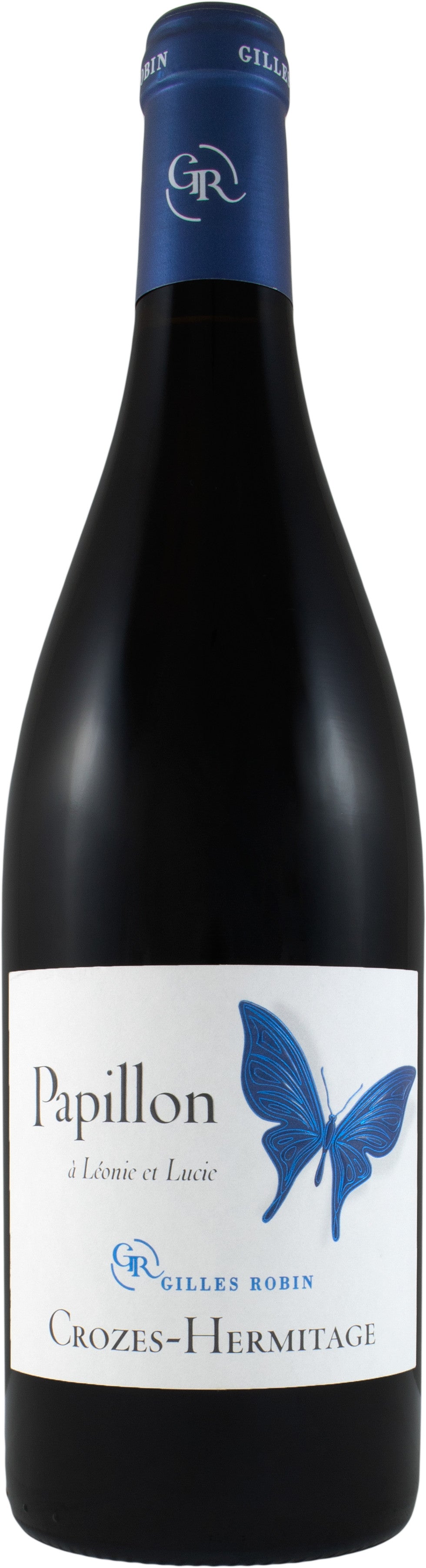 Gilles Robin Crozes-Hermitage Cuvee Papillon 2023  Front Bottle Shot