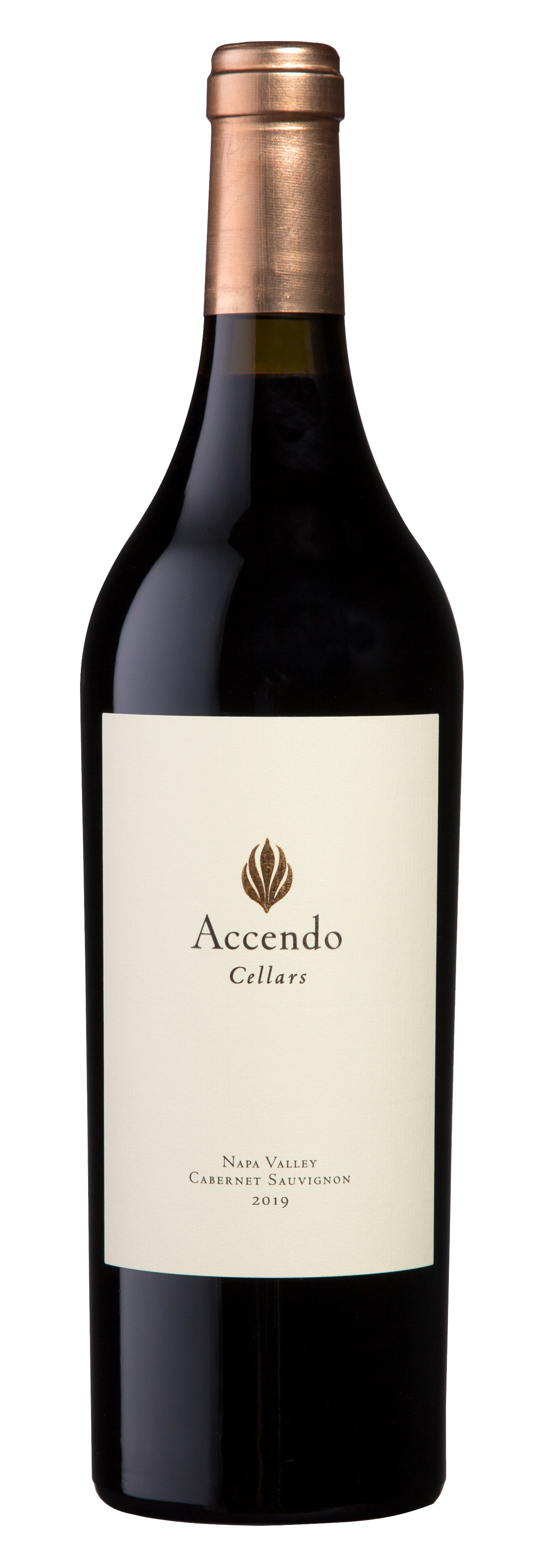 Accendo Cellars Cabernet Sauvignon 2019  Front Bottle Shot