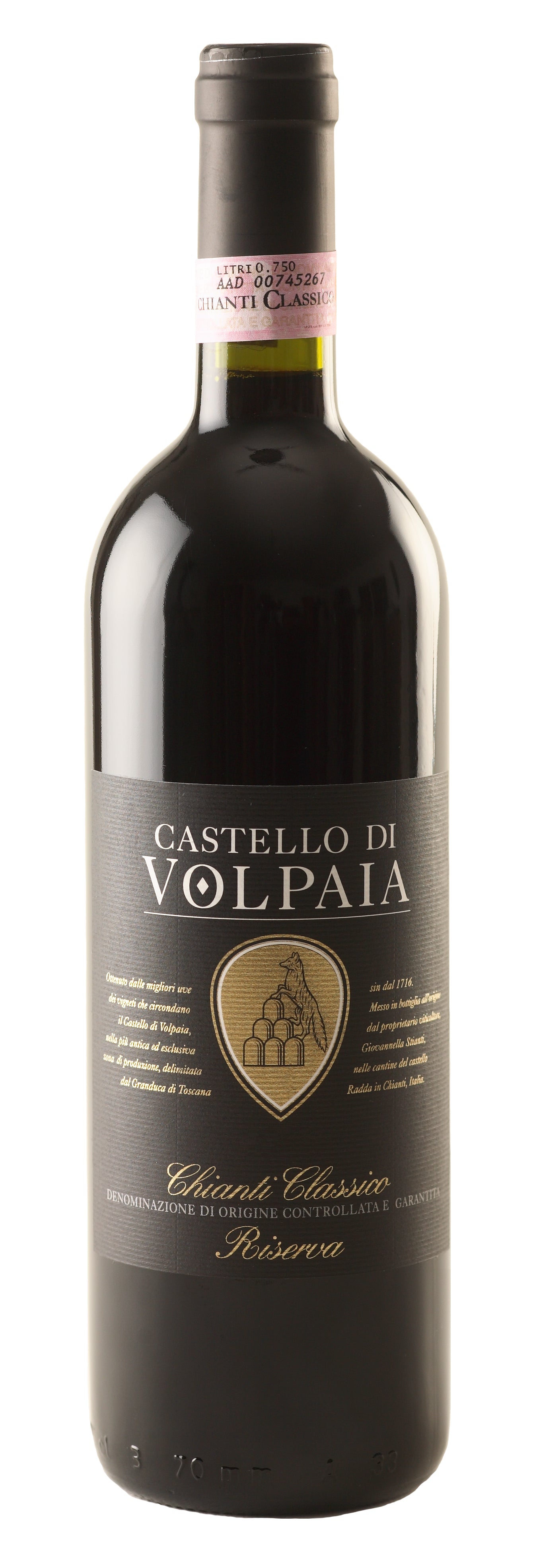 Castello di Volpaia Chianti Classico Riserva 2020  Front Bottle Shot