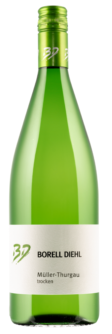 Weingut Borell Diehl Pfalz Muller Thurgau Trocken (1 Liter) 2023  Front Bottle Shot