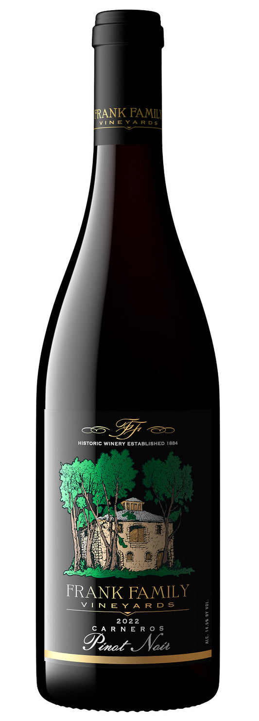 Frank Family Vineyards Pinot Noir 2022  Front Bottle Shot