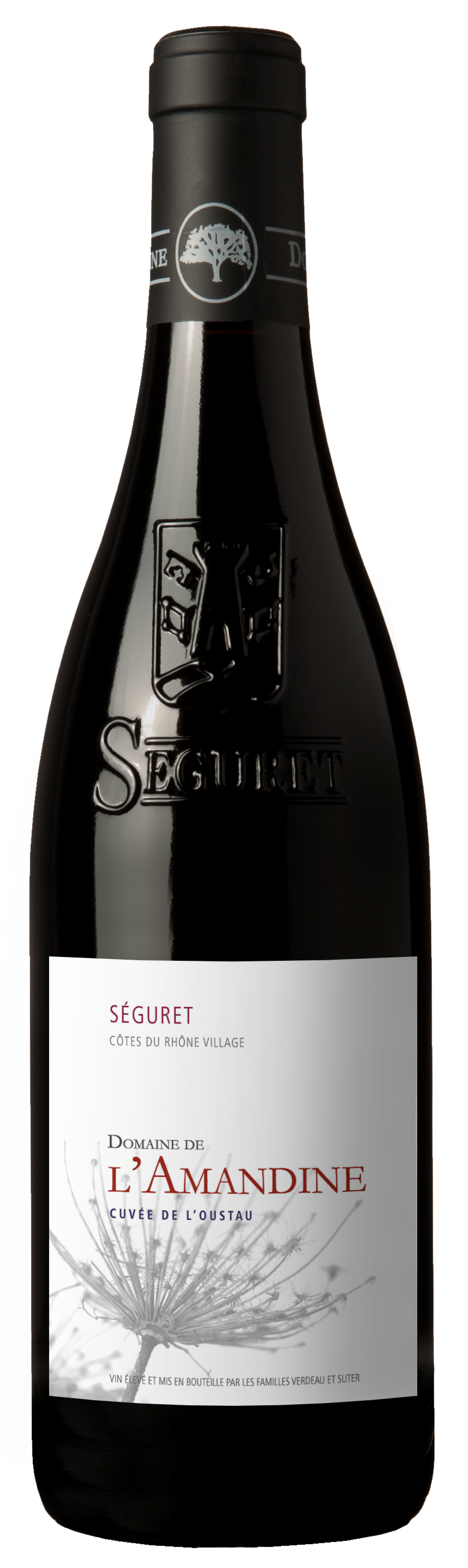 Domaine de l'Amandine Cotes du Rhone Villages Seguret 2021  Front Bottle Shot