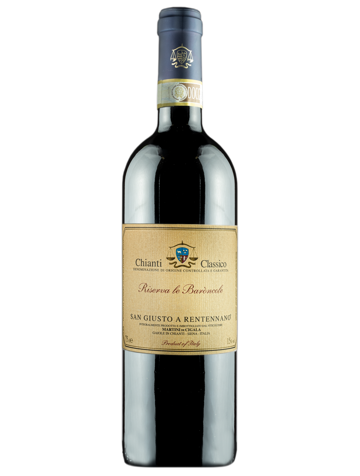 San Giusto a Rentennano Chianti Classico Riserva Le Baroncole 2020  Front Bottle Shot
