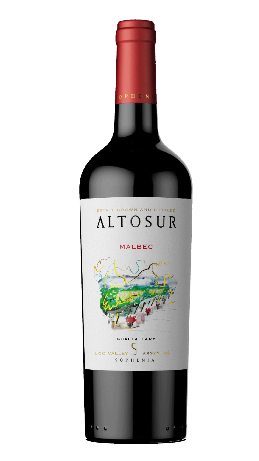 Finca Sophenia Altosur Malbec 2022  Front Bottle Shot