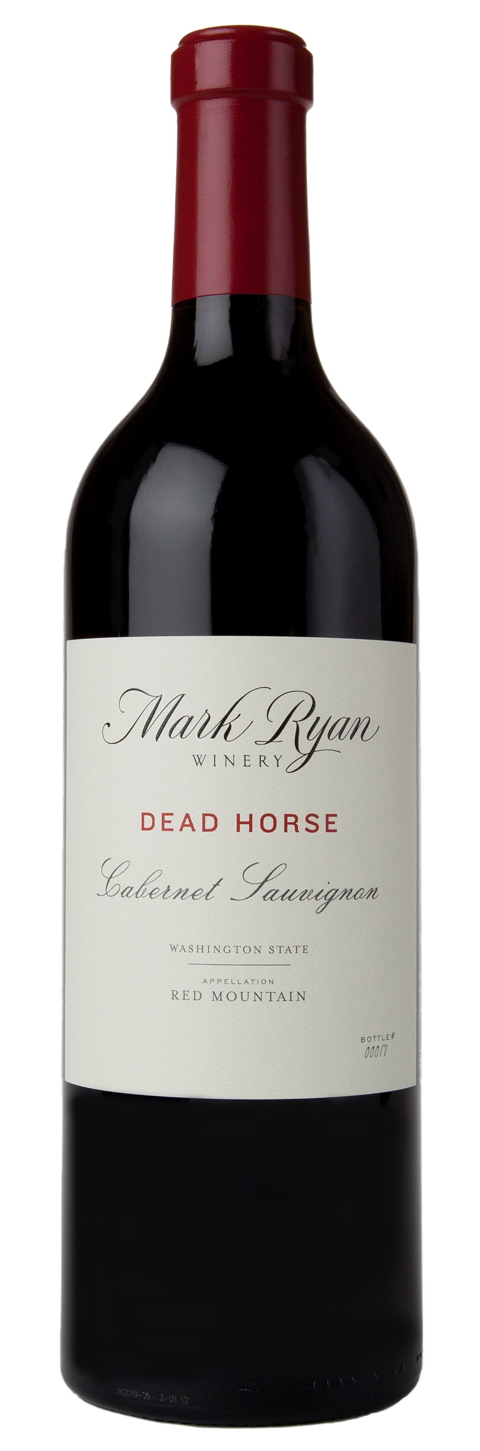 Mark Ryan Dead Horse Cabernet Sauvignon 2020  Front Bottle Shot