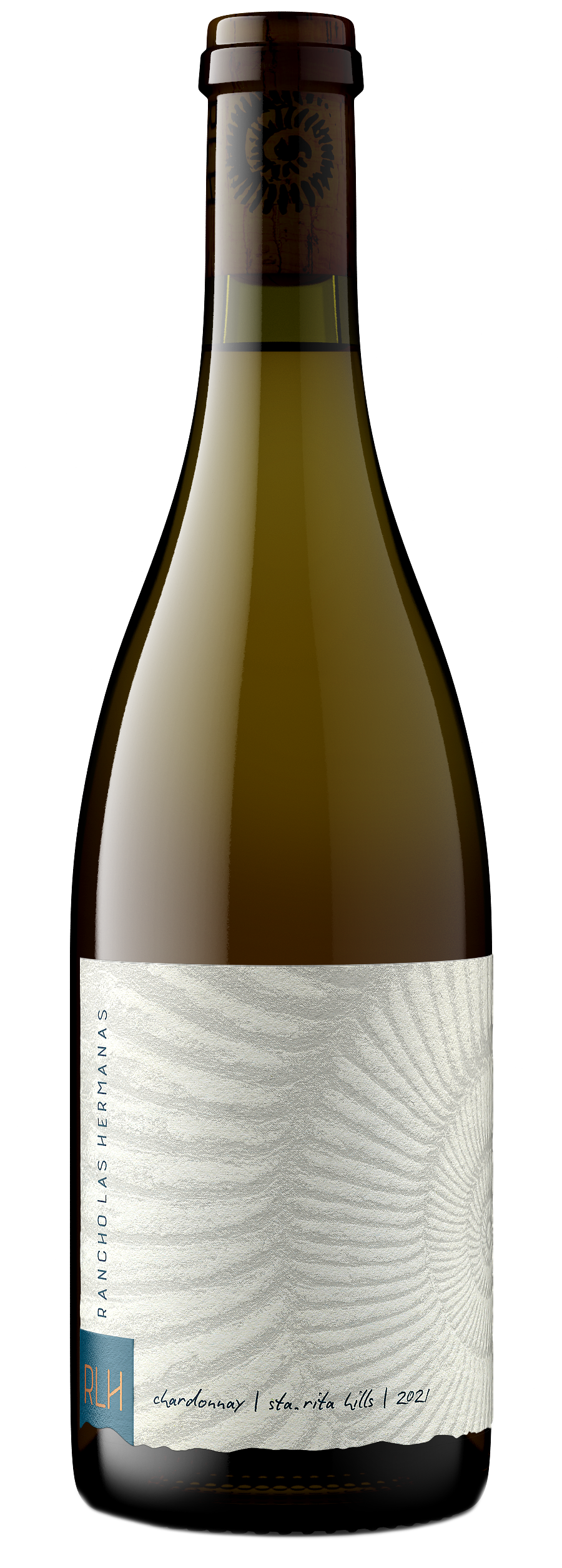 Rancho Las Hermanas Sta. Rita Hills Chardonnay 2021  Front Bottle Shot