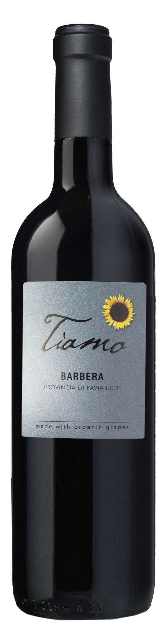Tiamo Organic Barbera 2021  Front Bottle Shot