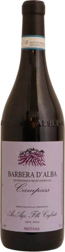 Cigliuti Campass Barbera d'Alba 2021  Front Bottle Shot