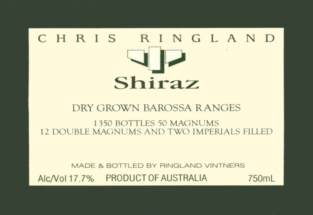 Chris Ringland Three Rivers Dry Grown Shiraz (3 Liter) 2006