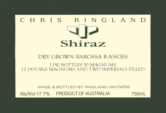 Chris Ringland Three Rivers Dry Grown Shiraz (3 Liter) 2006