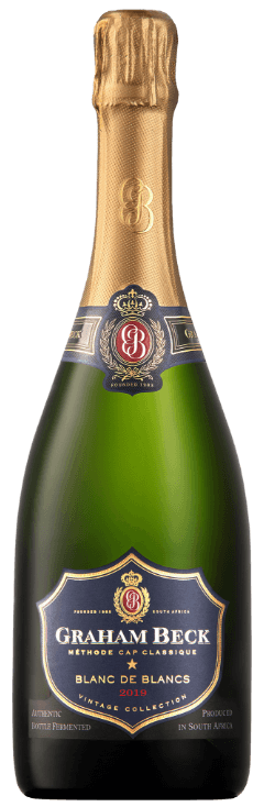 Graham Beck Blanc de Blancs 2019  Front Bottle Shot
