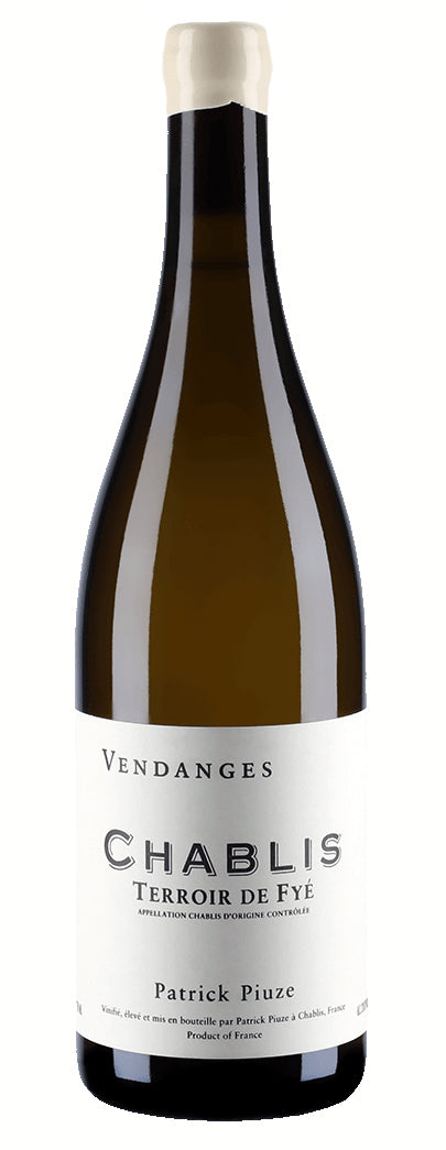 Patrick Piuze Chablis Terroir de Fye 2022  Front Bottle Shot