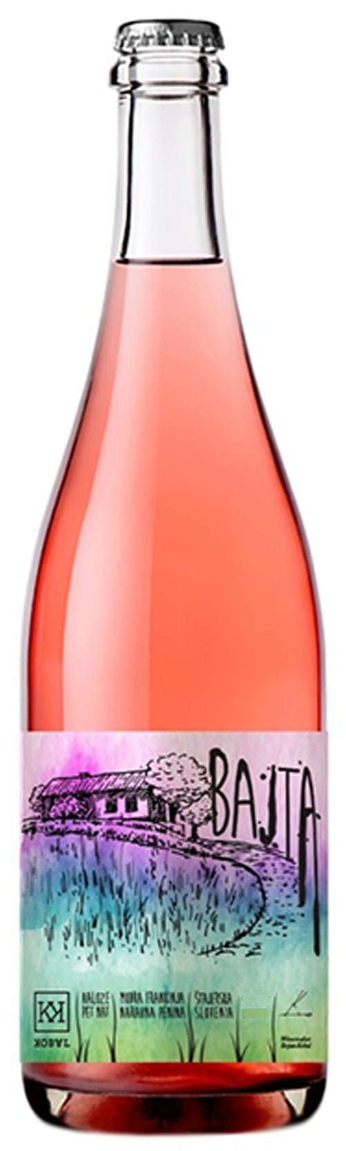 Vina Kobal Bajta Pet Nat Rose 2022  Front Bottle Shot