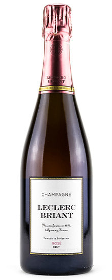 Champagne Leclerc Briant Brut Rose  Front Bottle Shot