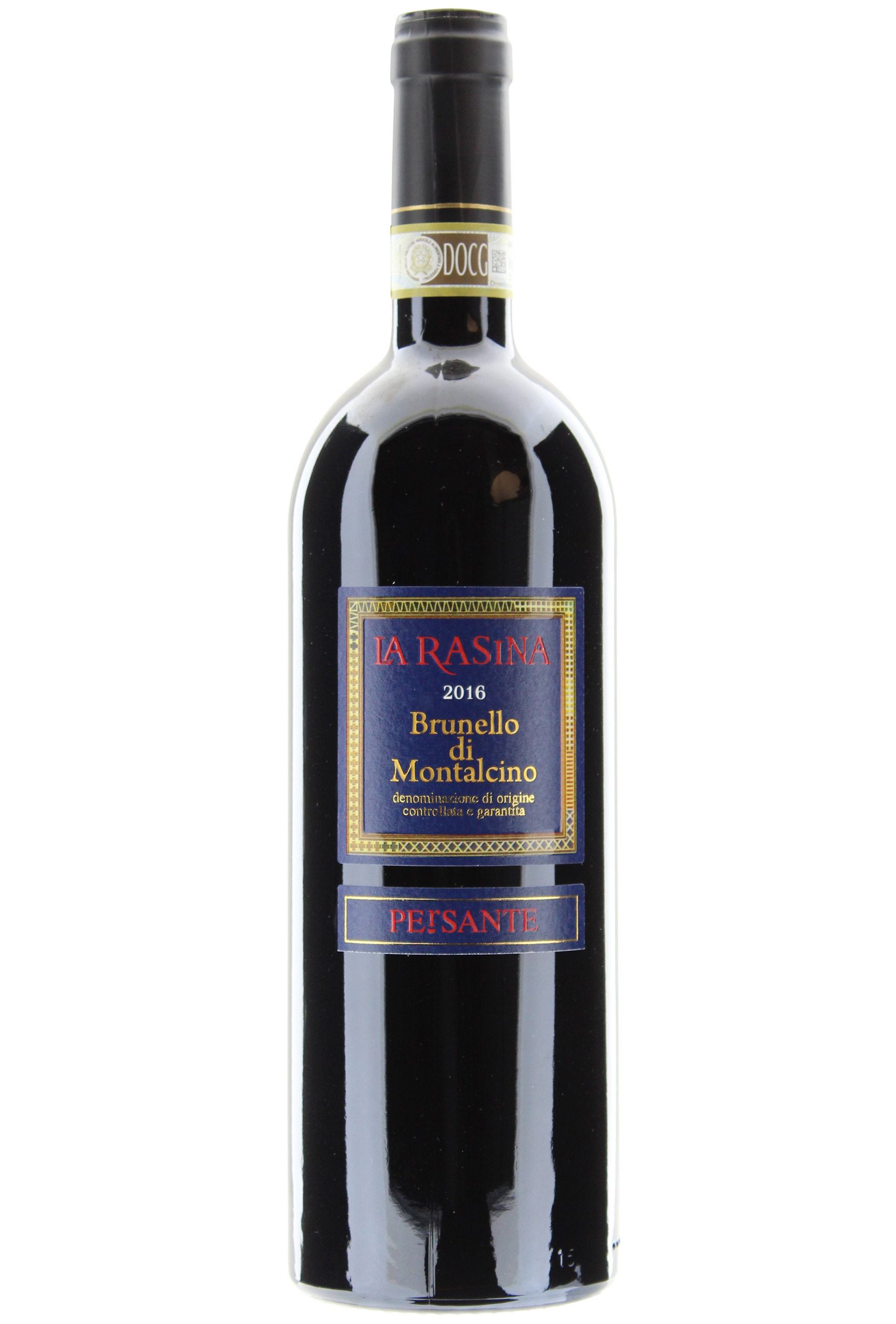 La Rasina Persante Brunello di Montalcino 2016  Front Bottle Shot