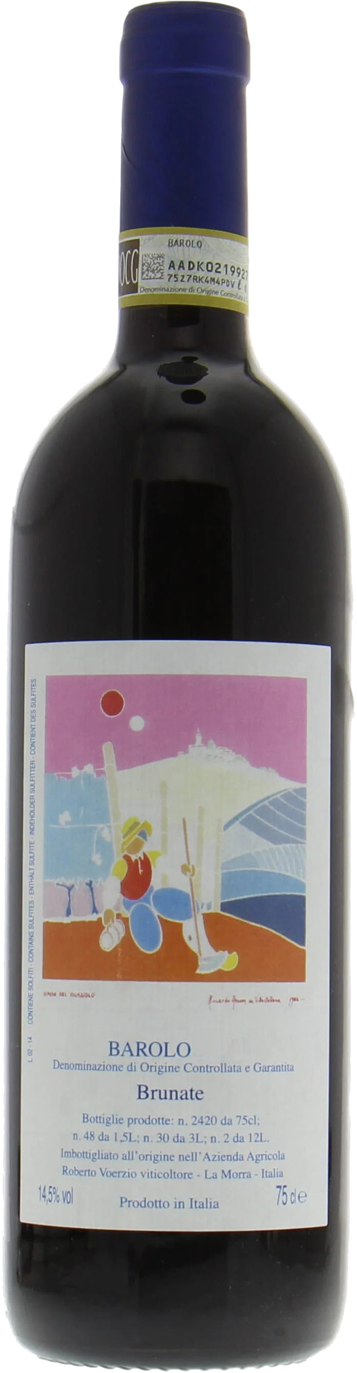 Roberto Voerzio Barolo Brunate 2020  Front Bottle Shot