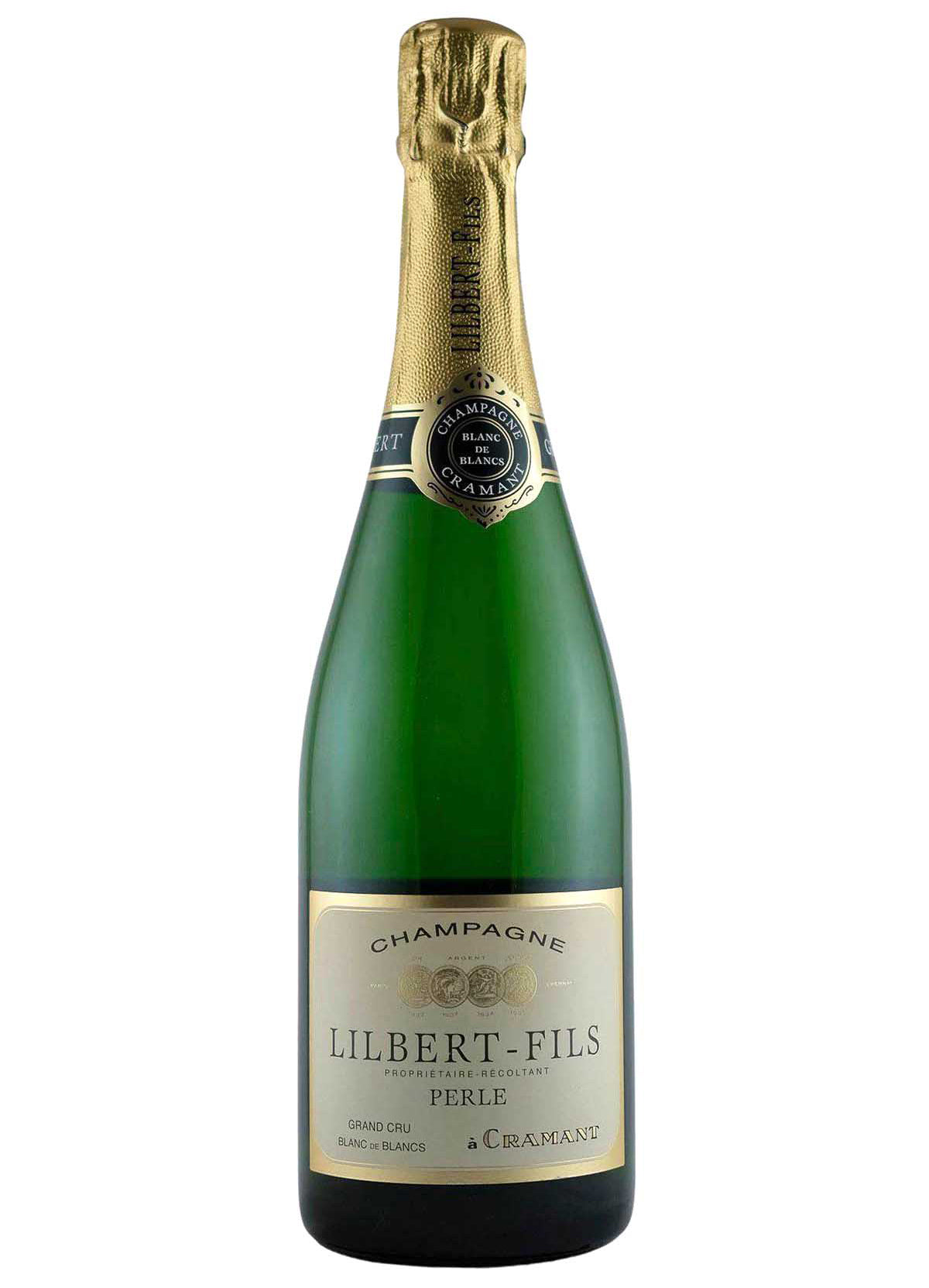 Champagne Lilbert-Fils Perle Blanc de Blancs Extra Brut  Front Bottle Shot