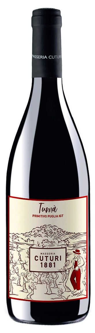 Masseria Cuturi Tuma Primitivo 2022  Front Bottle Shot