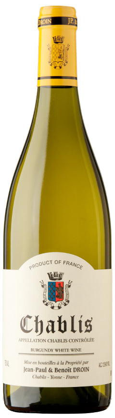 Jean Paul & Benoît Droin  Chablis 2023  Front Bottle Shot