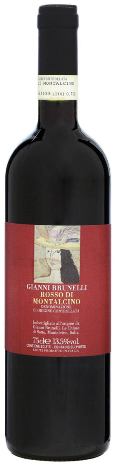Gianni Brunelli Rosso di Montalcino 2021  Front Bottle Shot