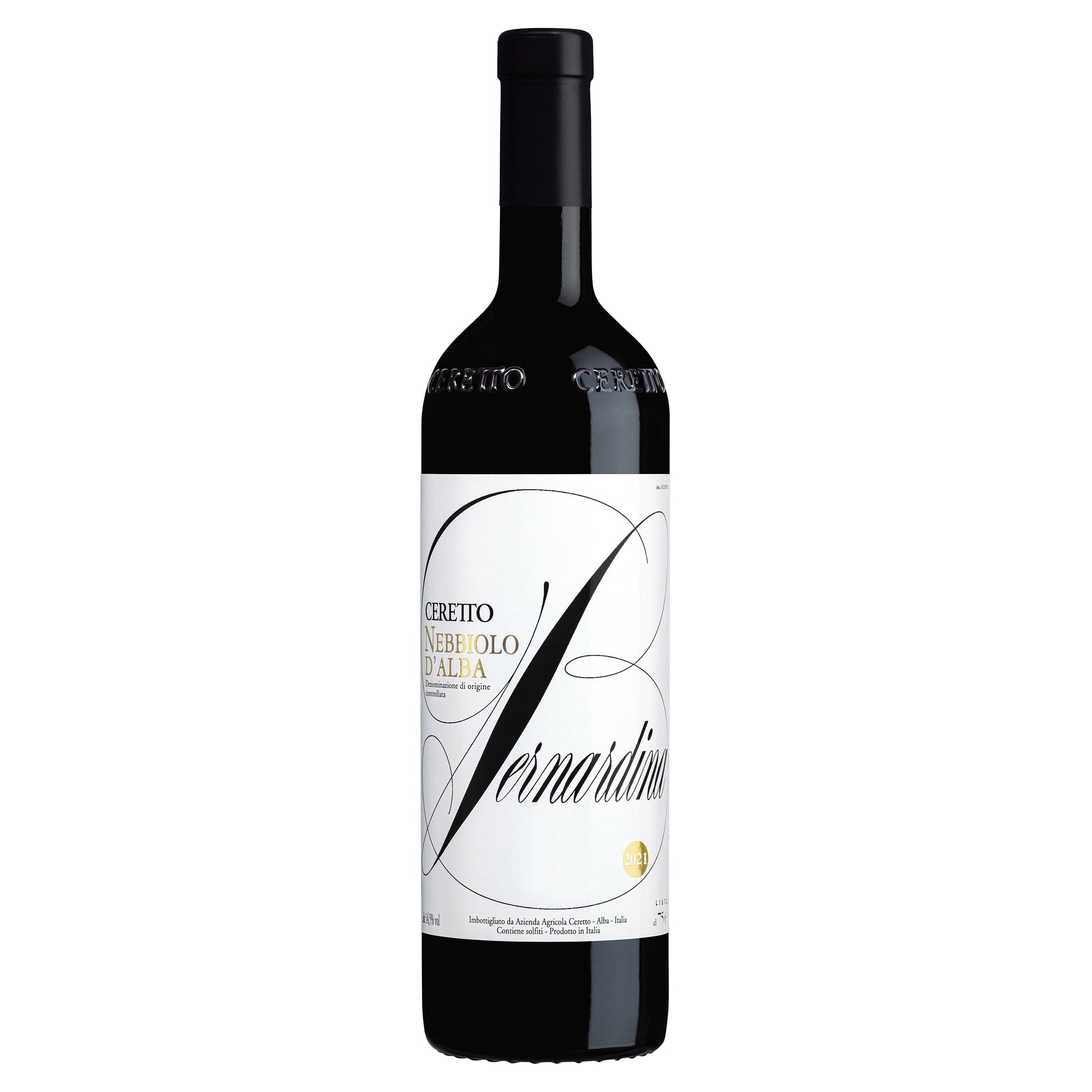 Ceretto Nebbiola d'Alba Bernardina 2021  Front Bottle Shot