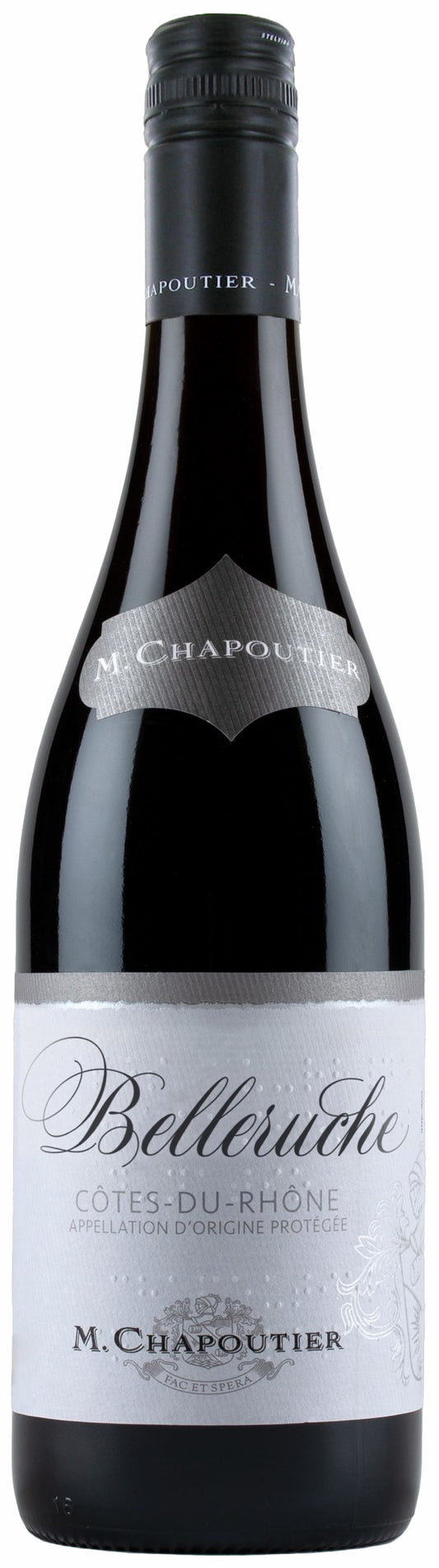 Maison Chapoutier  Cotes du Rhone Belleruche Rouge 2023  Front Bottle Shot