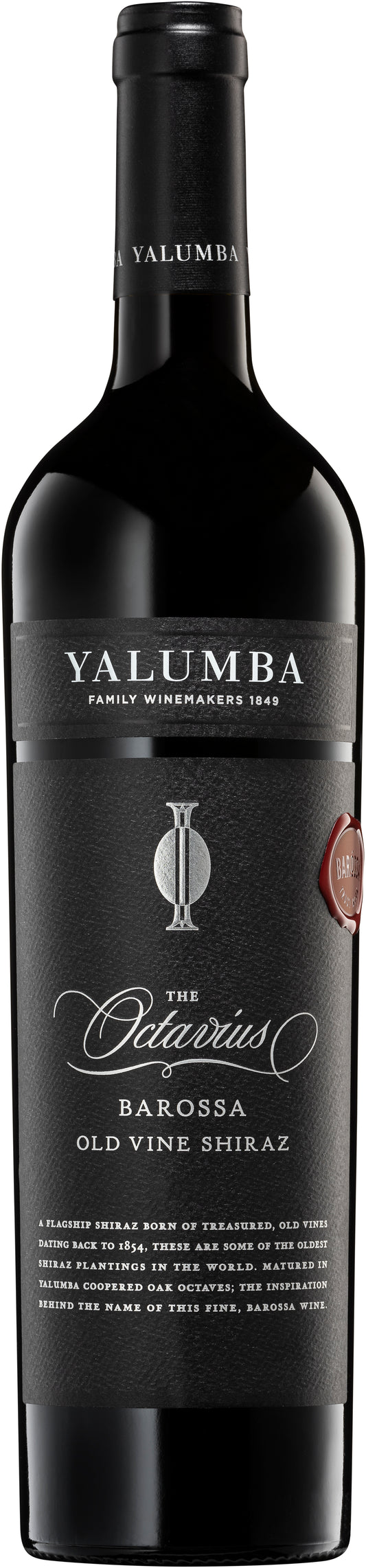 Yalumba The Octavius Old Vine Shiraz 2016  Front Bottle Shot