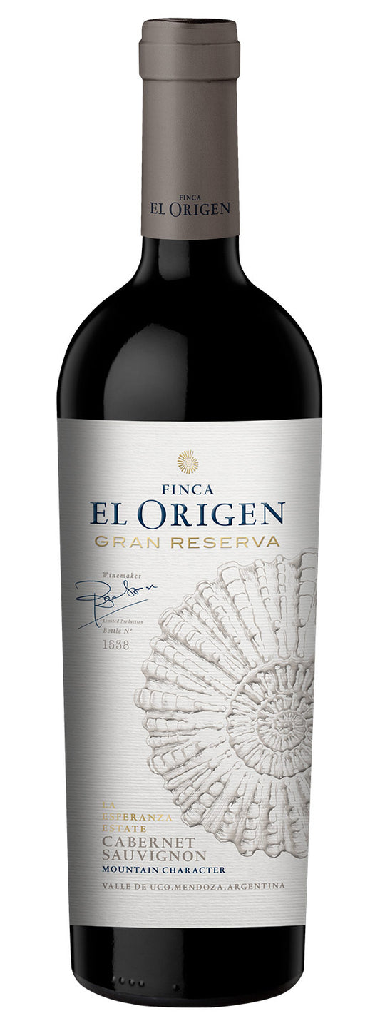 Finca El Origen Gran Reserva Cabernet Sauvignon 2021  Front Bottle Shot