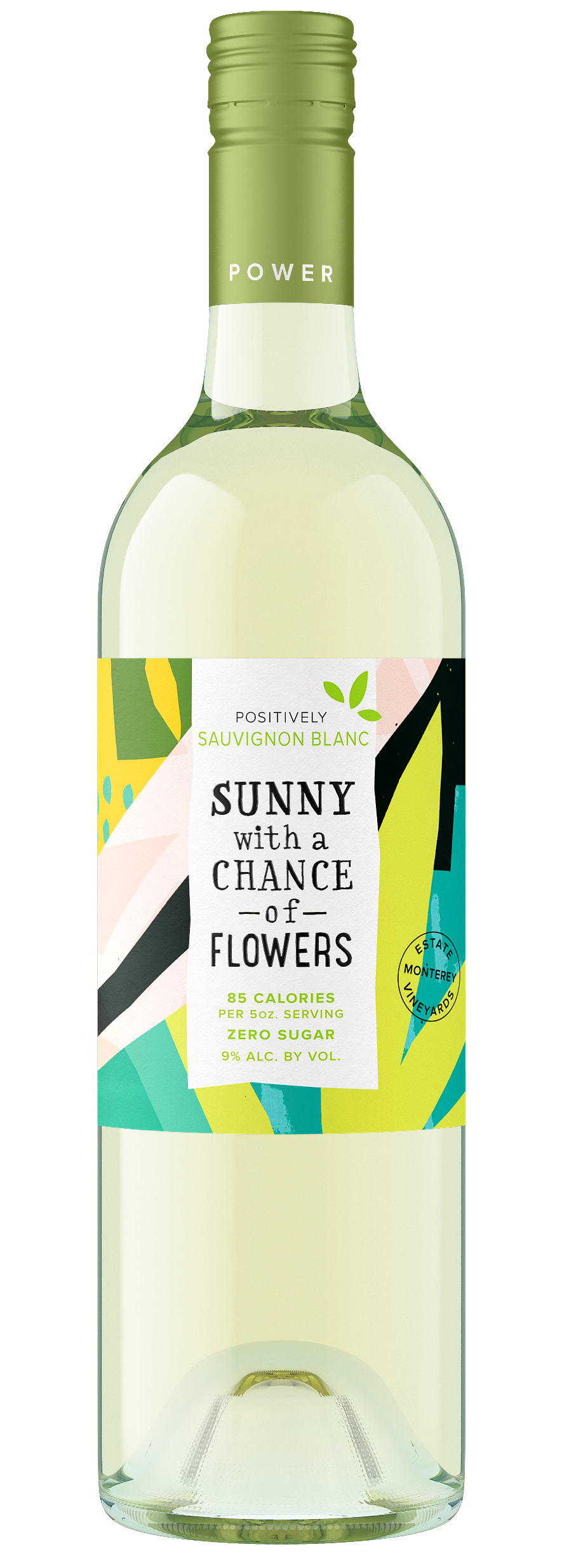 Sunny With a Chance of Flowers Sauvignon Blanc 2023  Front Bottle Shot