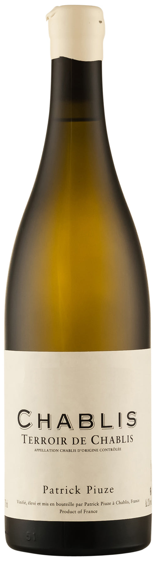 Patrick Piuze Chablis Terroir de Chablis 2022  Front Bottle Shot
