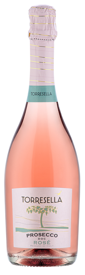Torresella Prosecco Rose 2022  Front Bottle Shot