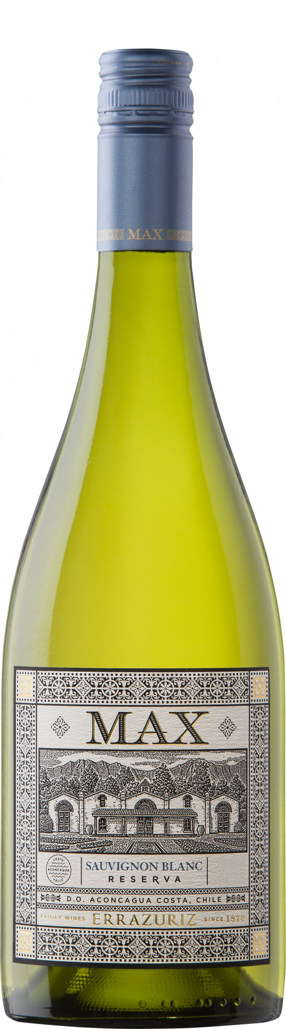 Errazuriz Max Reserva Sauvignon Blanc 2021  Front Bottle Shot