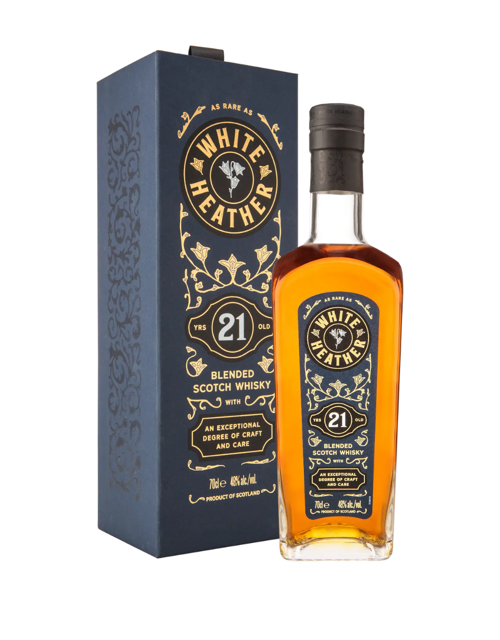 WHITE HEATHER 21 YEAR OLD SCOTCH WHISKY 700 ML