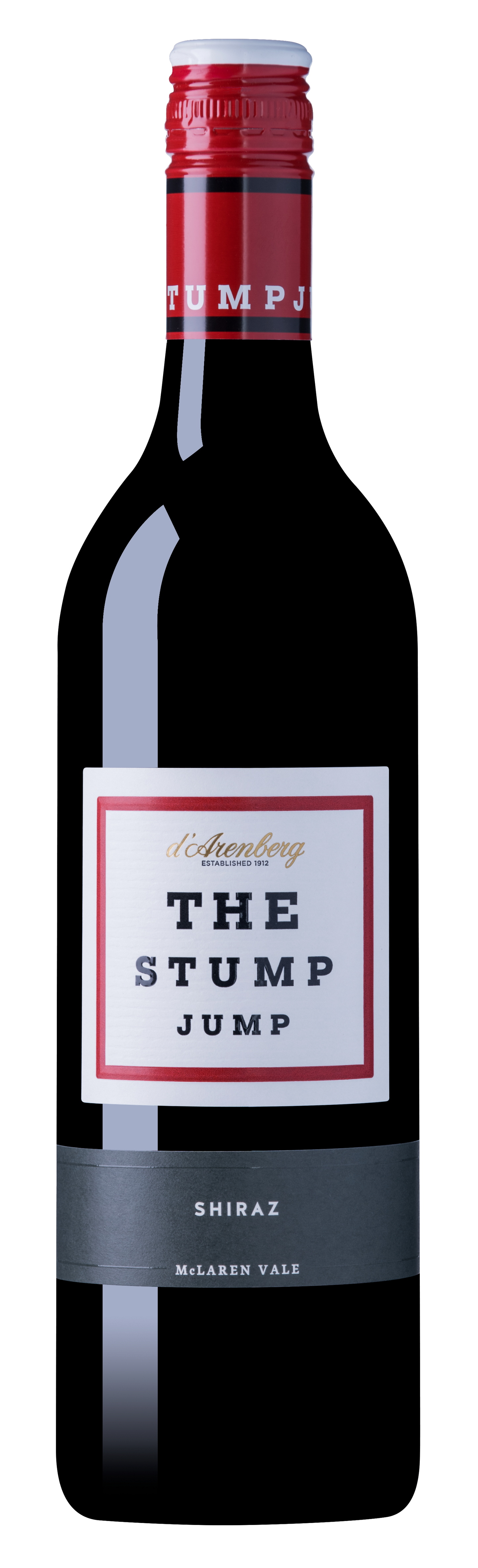 d'Arenberg The Stump Jump Shiraz 2021  Front Bottle Shot