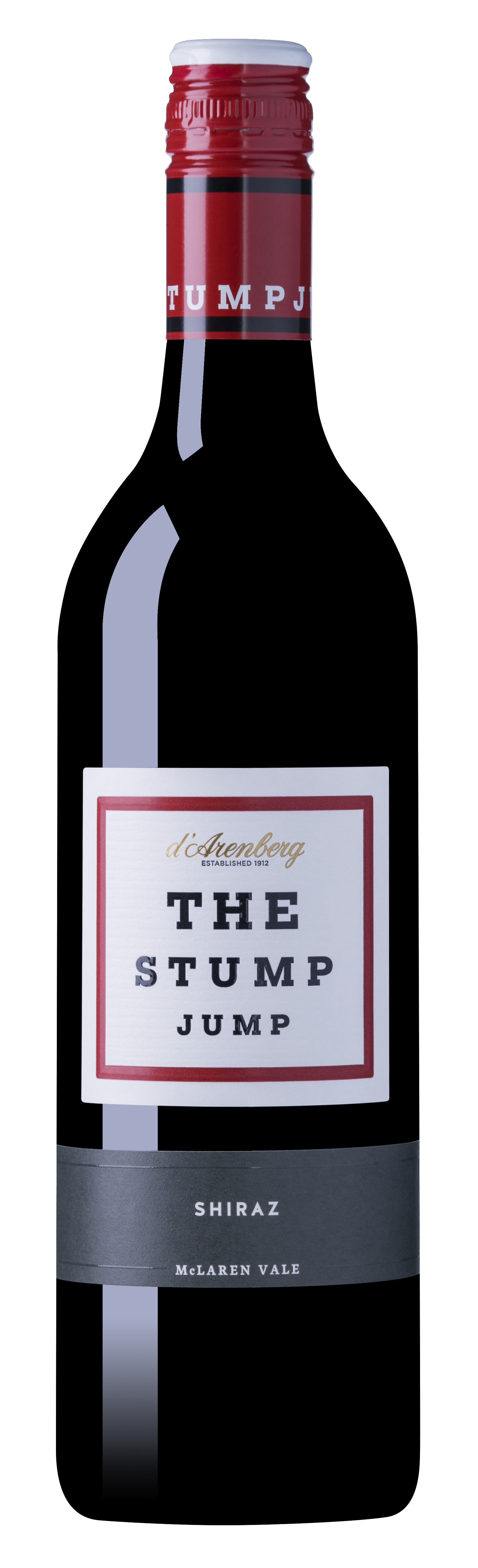 d'Arenberg The Stump Jump Shiraz 2021  Front Bottle Shot