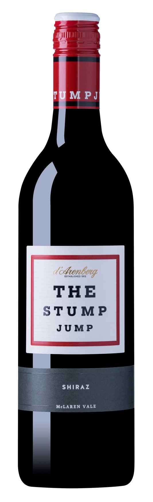 d'Arenberg The Stump Jump Shiraz 2021  Front Bottle Shot