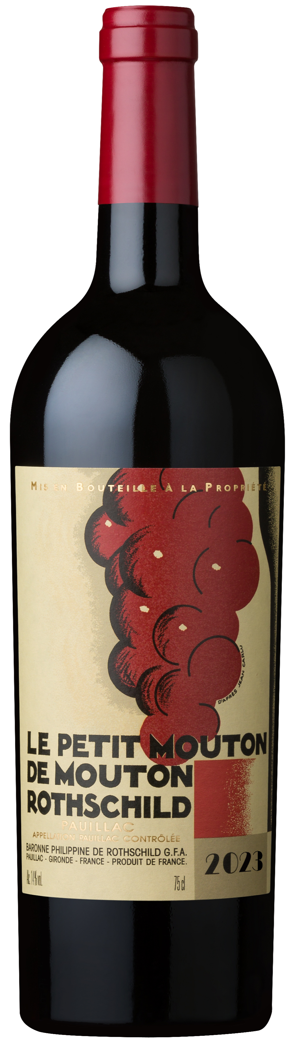Chateau Mouton Rothschild Le Petit Mouton (Futures Pre-Sale) 2023  Front Bottle Shot