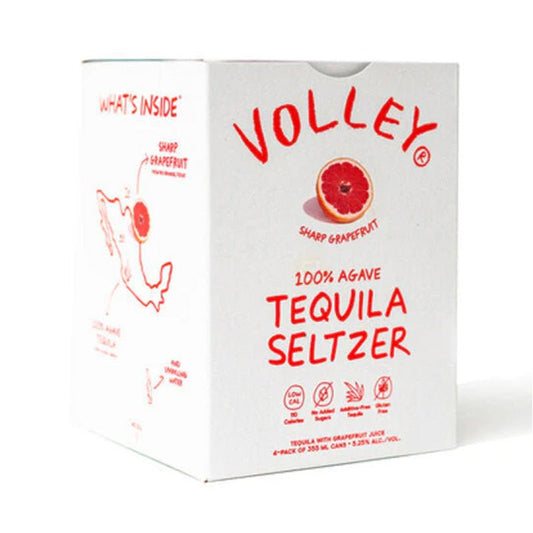 Volley Sharp Grapefruit Seltzer Tequila 4/355ml