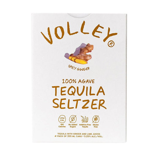 Volley Spicy Ginger Seltzer Tequila 4/355ml