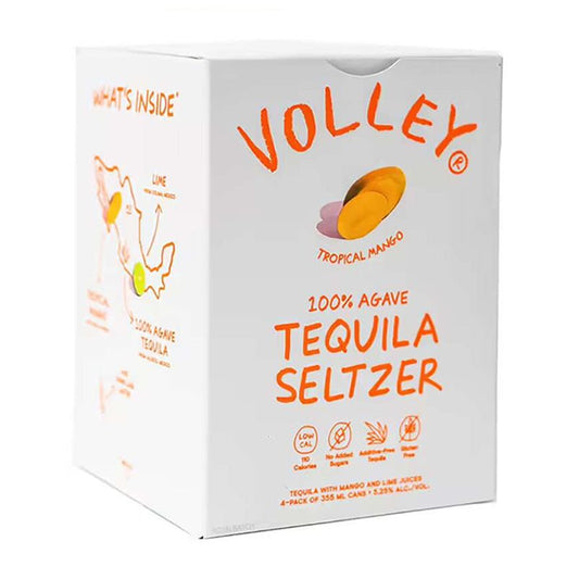 Volley Tropical Mango Seltzer Tequila 4/355ml