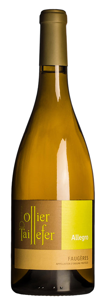 Domaine Ollier Taillefer Faugeres Allegro Blanc 2019  Front Bottle Shot