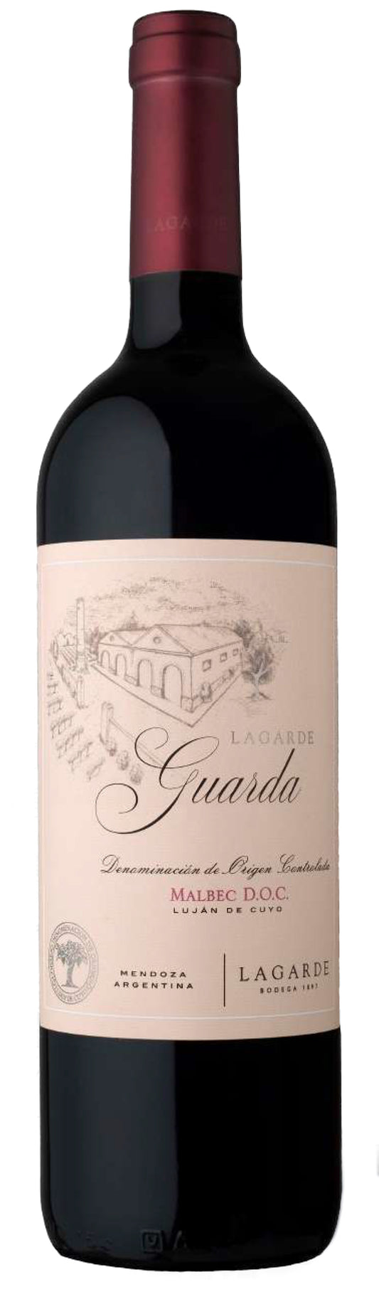 Lagarde Guarda Malbec 2020  Front Bottle Shot