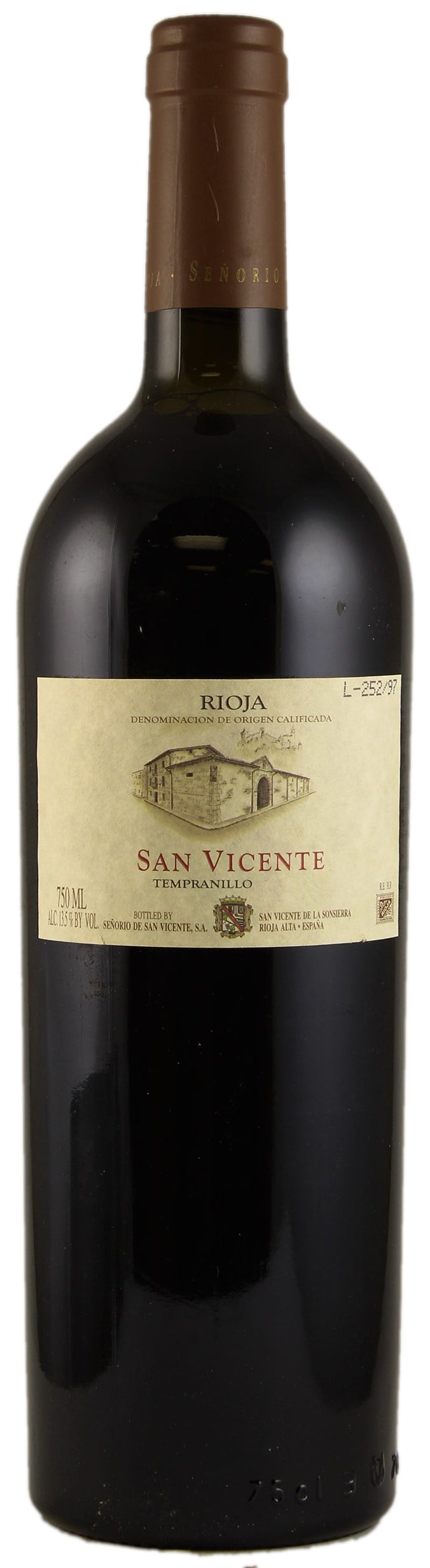 Senorio de San Vicente Rioja 2019  Front Bottle Shot