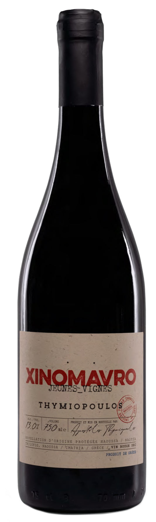 Thymiopoulos Young Vines Xinomavro 2022  Front Bottle Shot