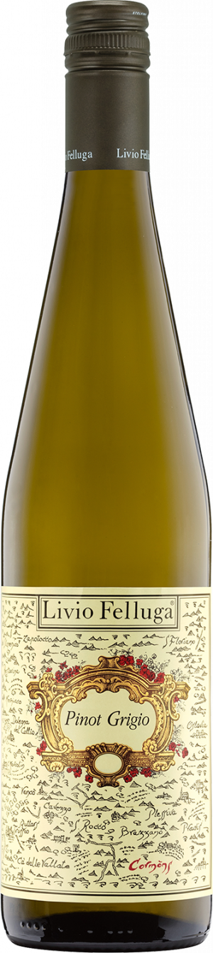 Livio Felluga Pinot Grigio 2022  Front Bottle Shot