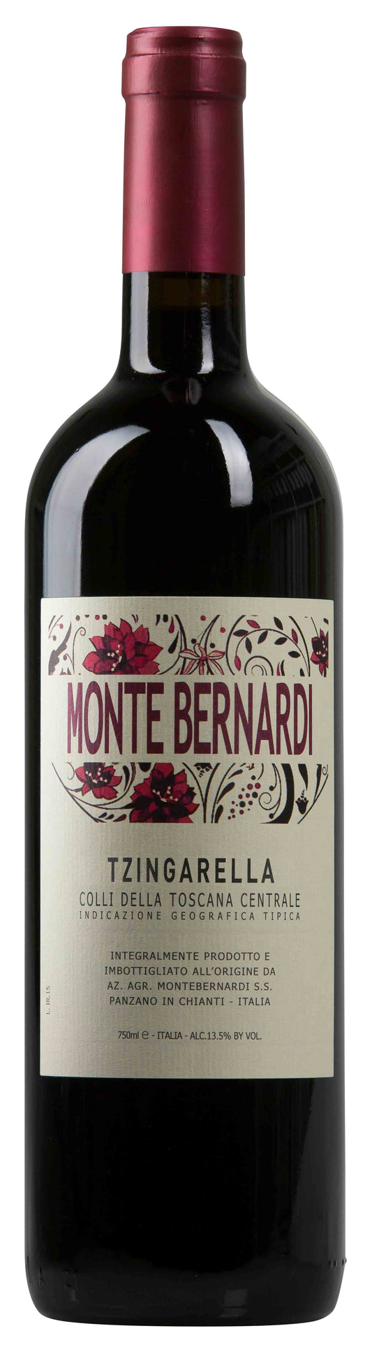 Monte Bernardi Tzingarella 2022  Front Bottle Shot