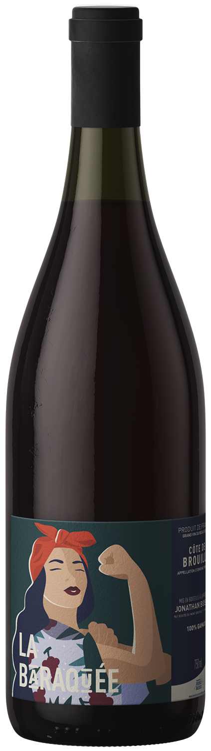 Domaine Les Roches Bleues La Baraquee Cote de Brouilly 2021  Front Bottle Shot